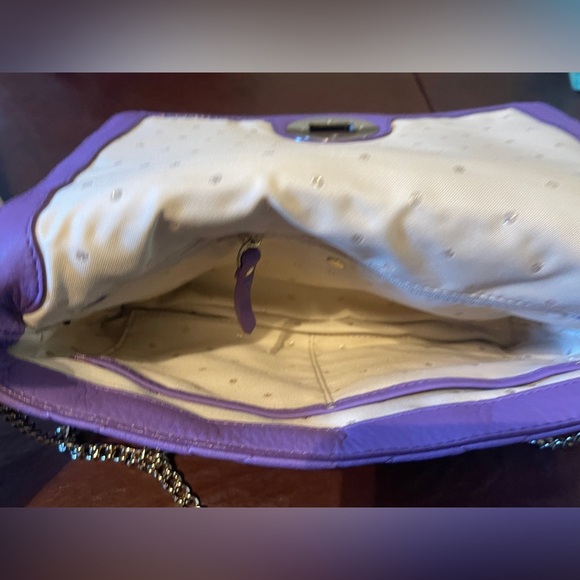 Kate Spade Purple Quilted Pale Gold Coast Meadow Shoulder Bag NWT full inclusion - Picture 10 of 15